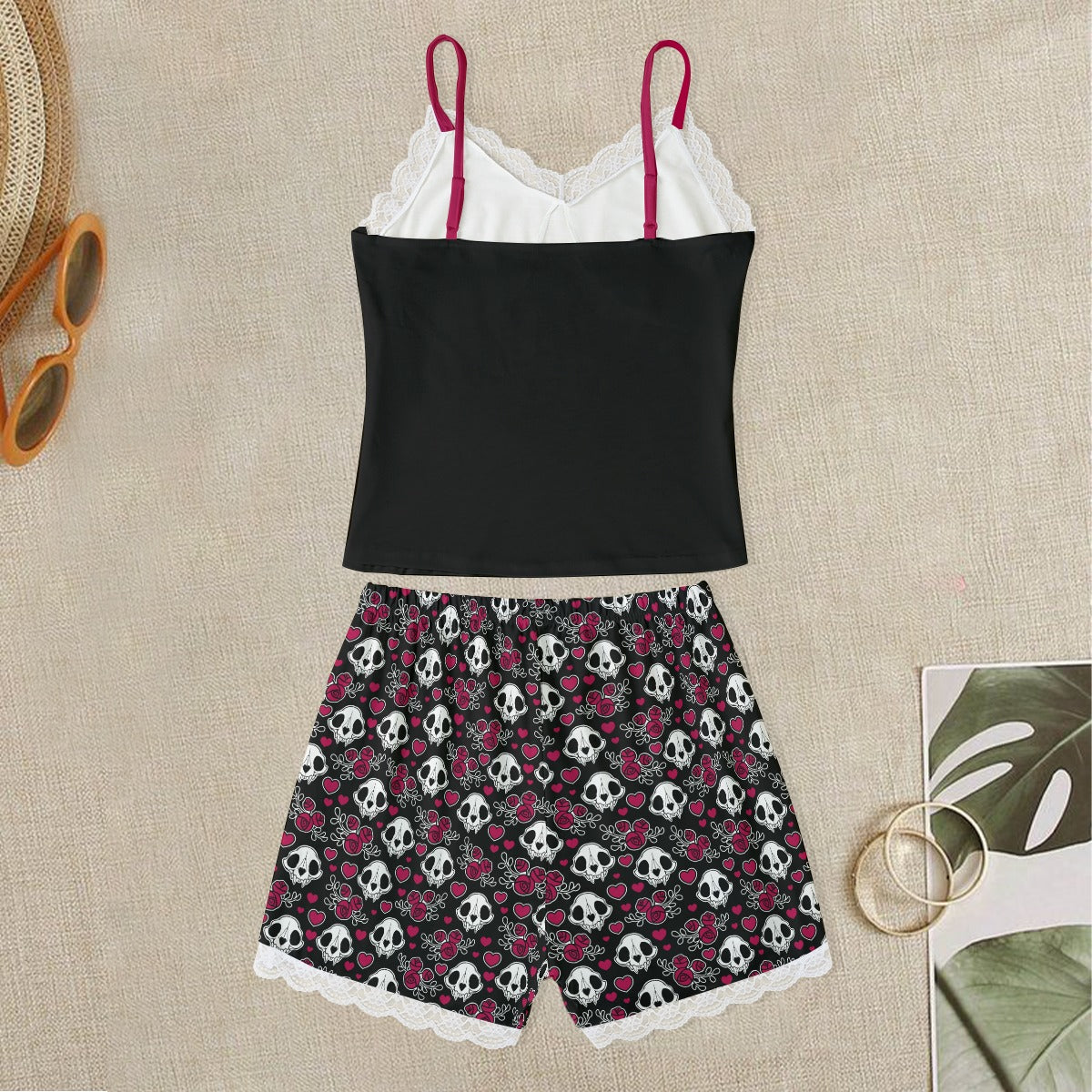 Dead Cats Club Cami With Lace Edge