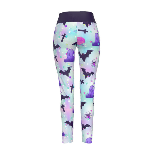 Pastel Goth High Waist Leggings