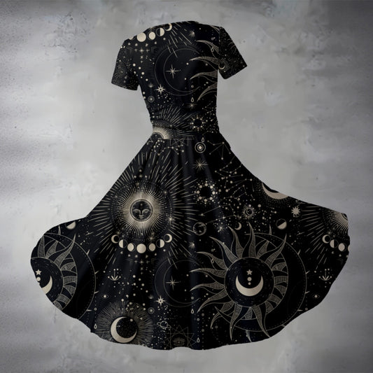 Stardust V Neck Midi Dress