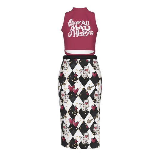 Madd Here Split High Skirt Set