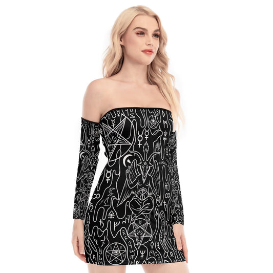 Solve Coagula Back Lace-up Dress