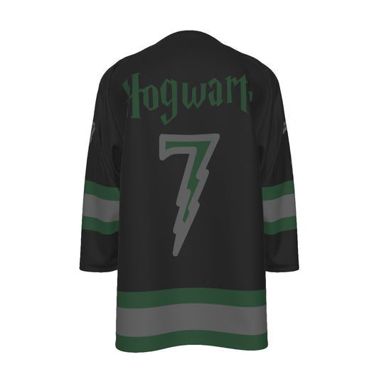 Hogwarts - Slytherin Unisex V-neck Hockey Jersey