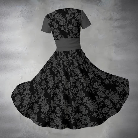 Dorian Gray V Neck Midi Dress