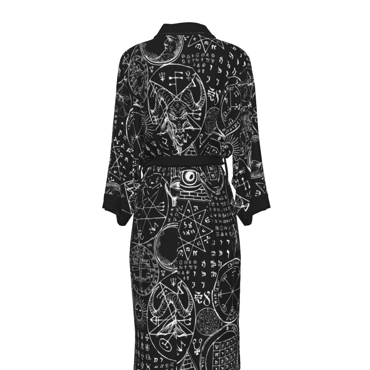 Baphomet Satin Kimono Long Robe