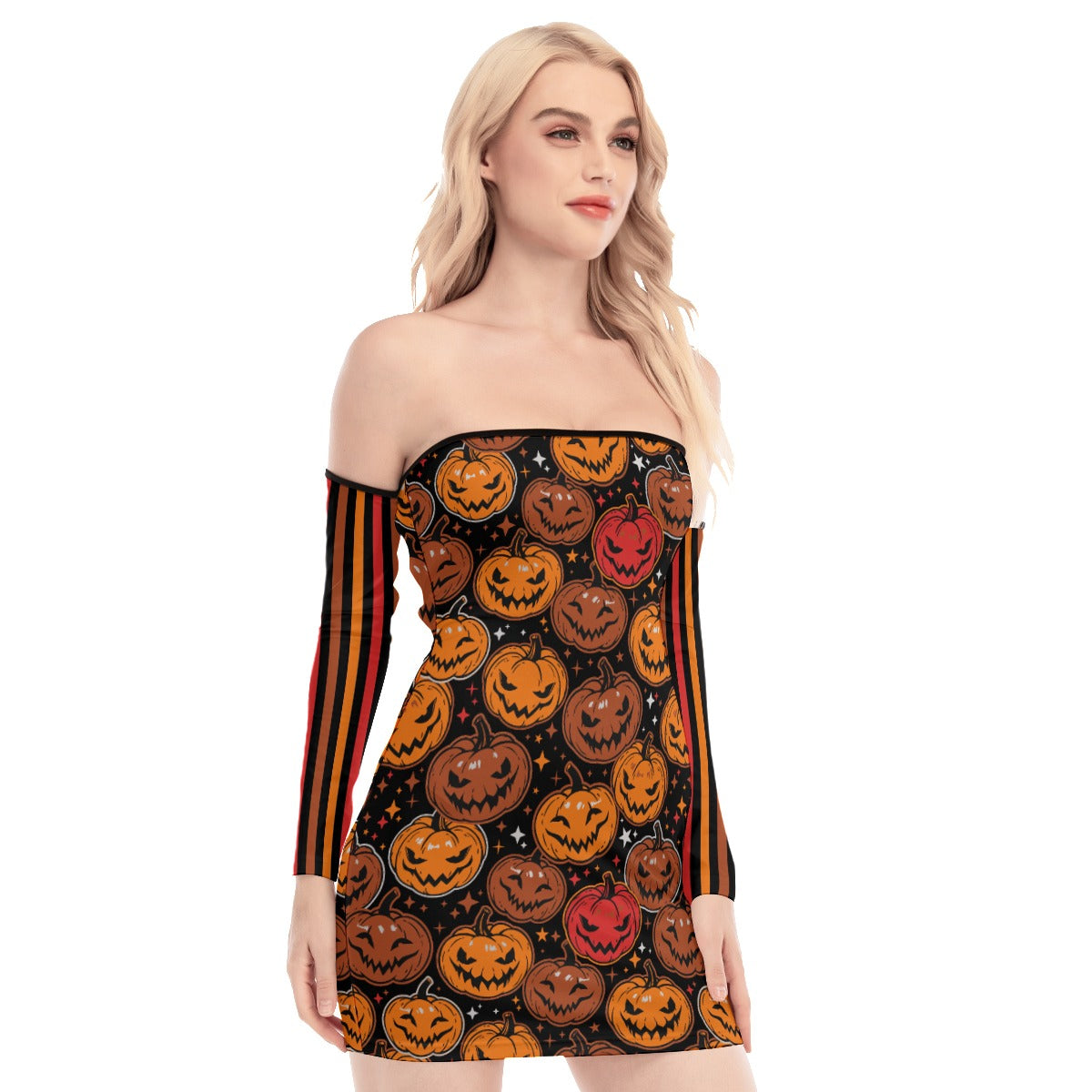 Pumpkin Queen Back Lace-up Dress
