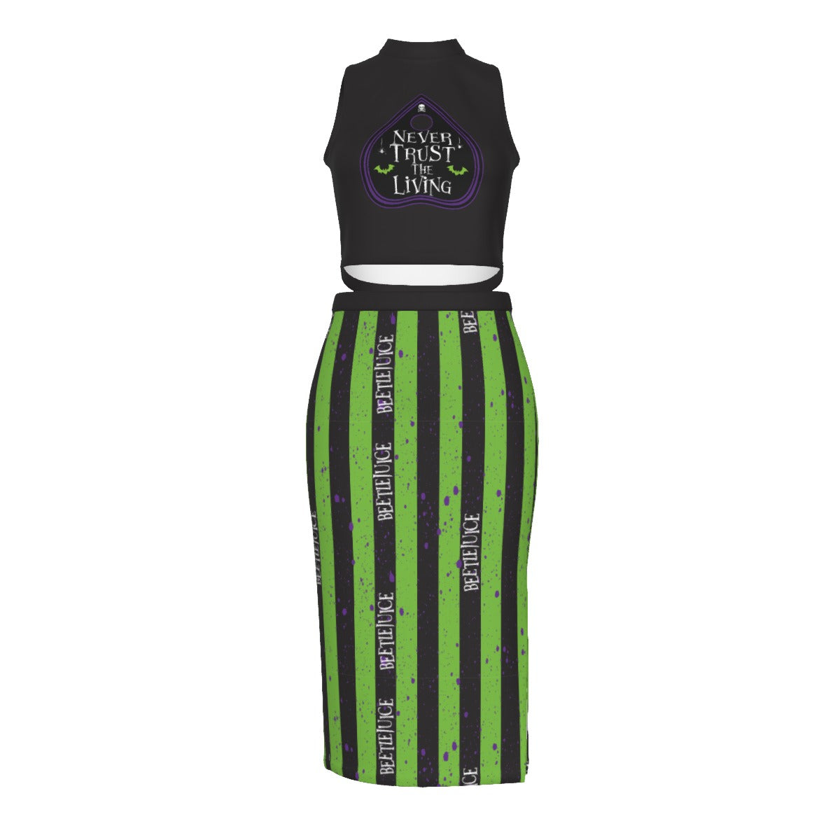 Never Trust the Living Split High Skirt Set