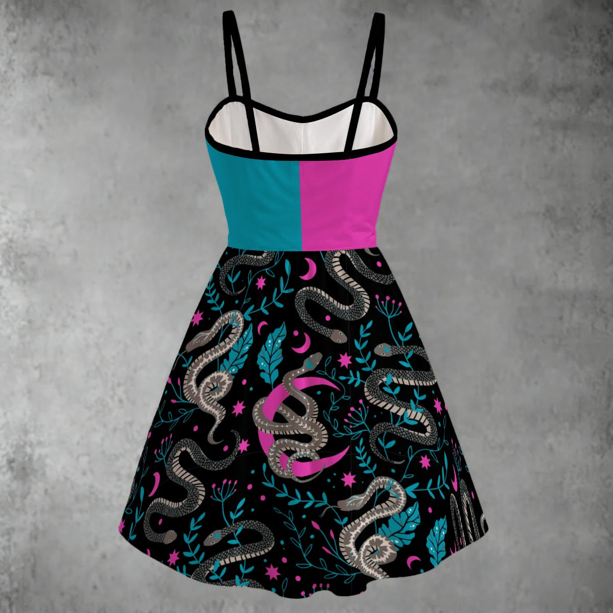 Snake Moon Spaghetti Strap Dress