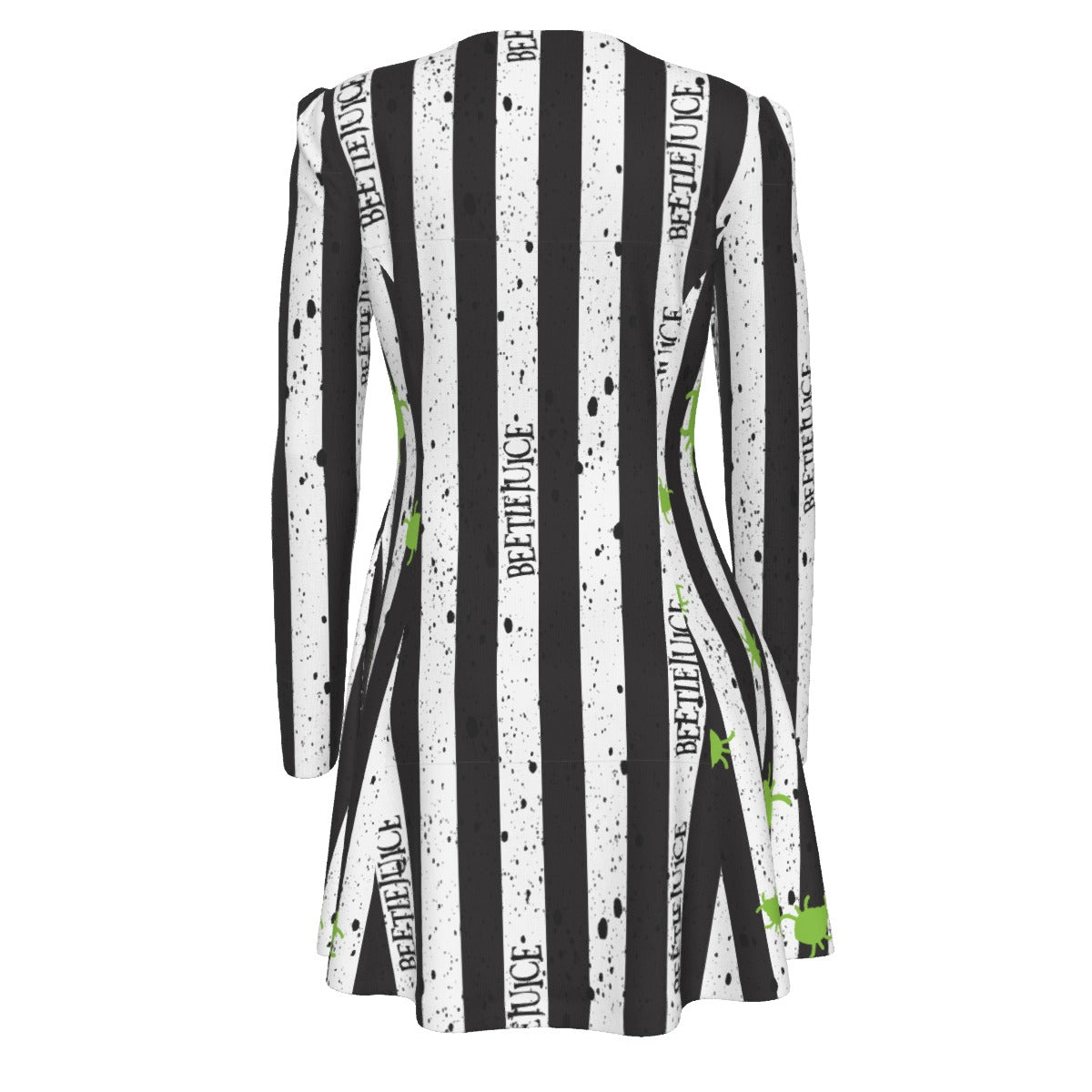 Beetlejuice, Beetlejuice, Beetlejuice (white) Pleated Dress