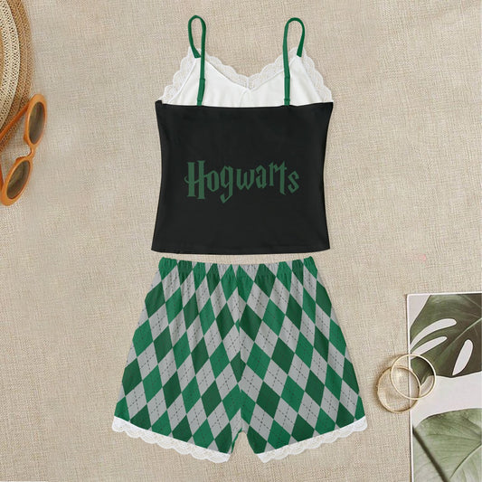Slytherin Cami With Lace Edge