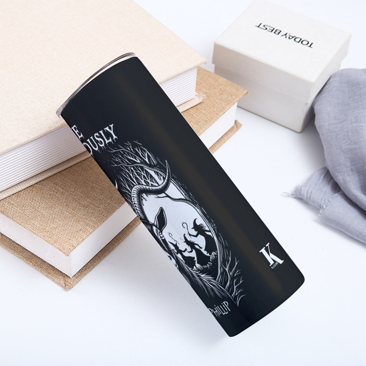 Live Deliciously - Stainless Steel 20oz Skinny Tumbler