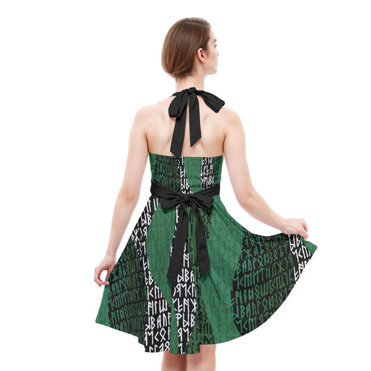 Valkyrie Norse Pagan Halter Skater Dress