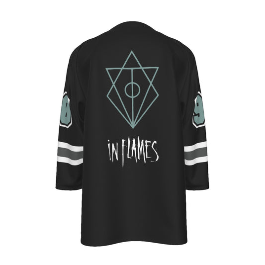 In Flames Unisex V-neck Hockey Jersey