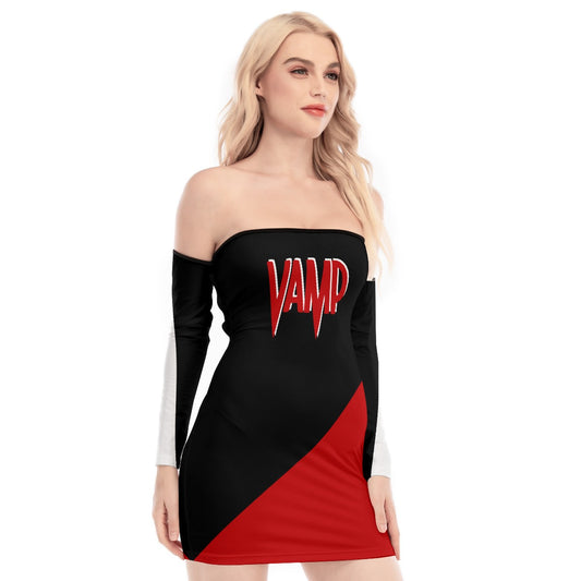 Vamp Back Lace-up Dress