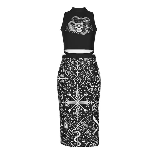 Southern Gothic Split High Skirt Set