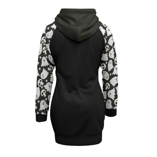 Not Haunted Dress With Raglan Sleeve