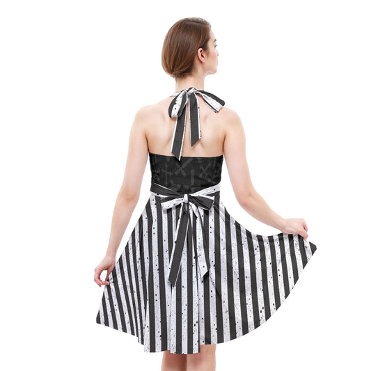 Bella Halter Skater Dress