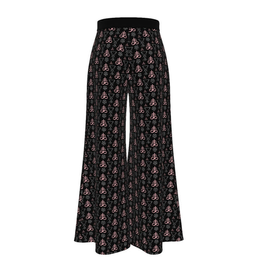 Luciferian High Waist Wide Leg Trousers