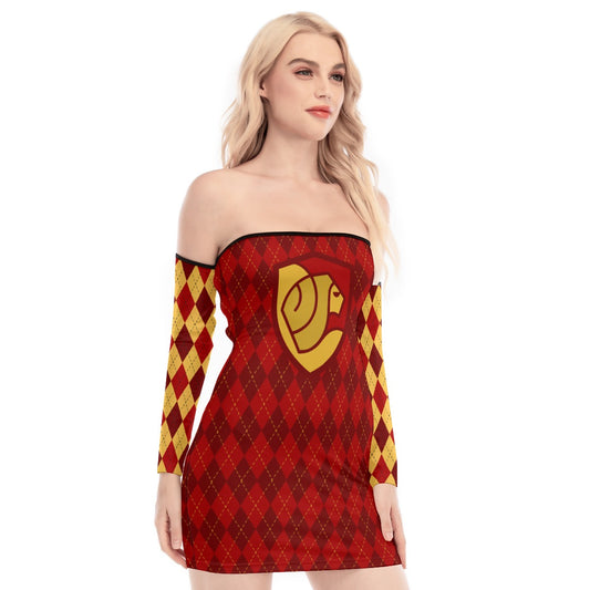 Gryffindor Back Lace-up Dress