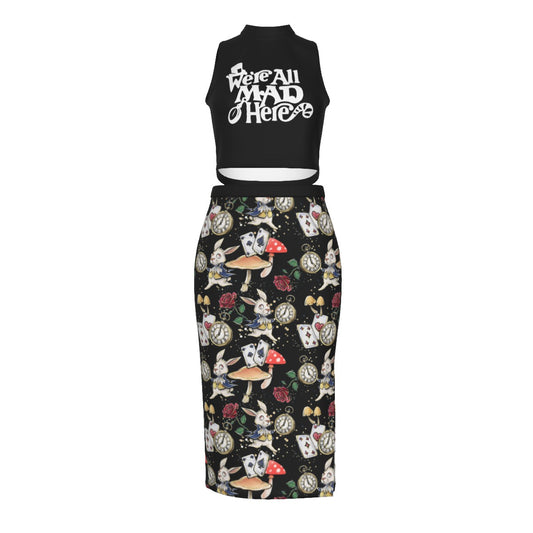 Madd Here Split High Skirt Set