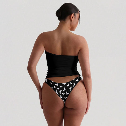 Born Black Strapless Tube Top Set