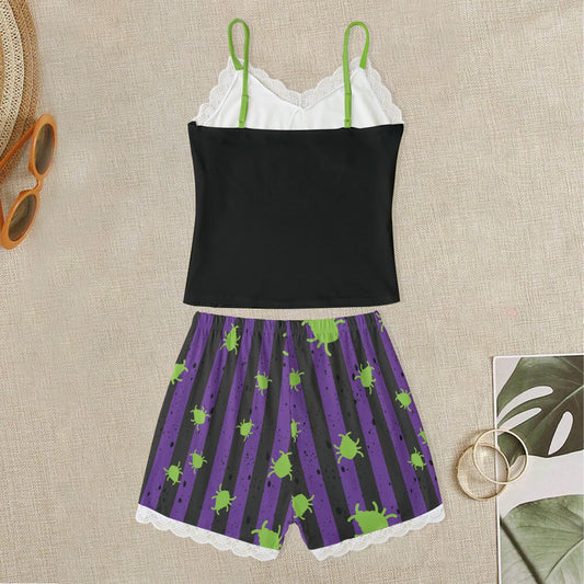 Never Trust the Living Cami With Lace Edge