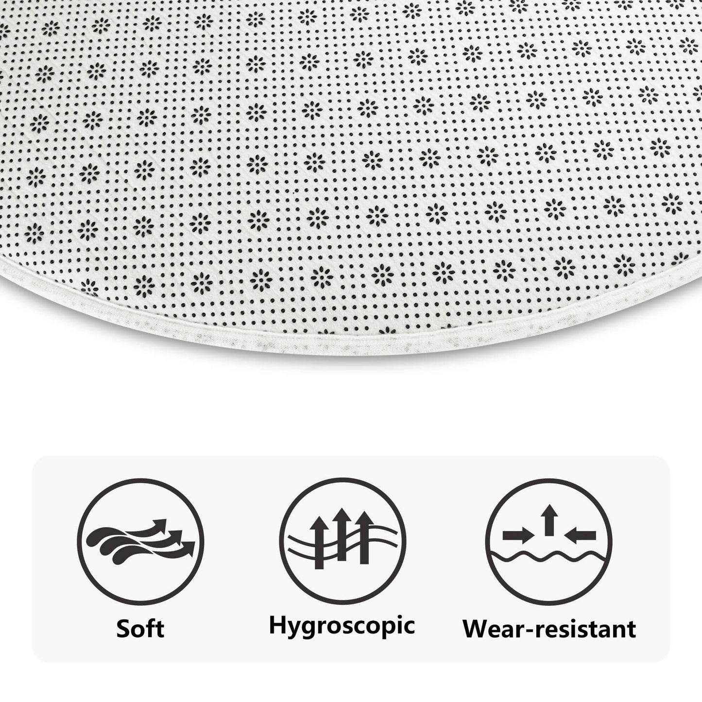 Mourning Coffee Round Mat