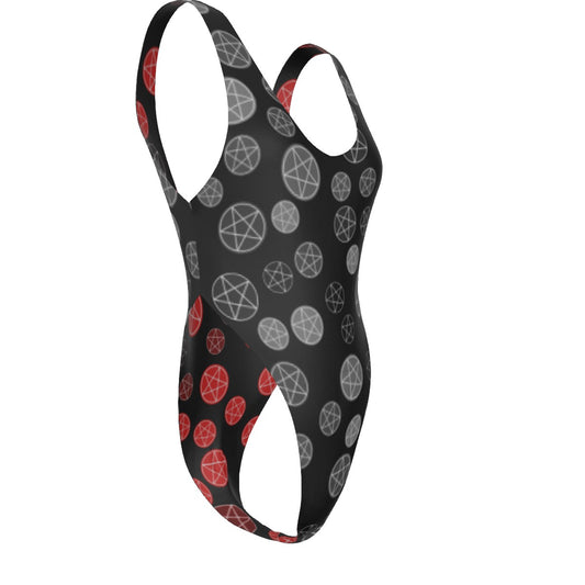 Pentagrams One-piece Reversable Swimsuit