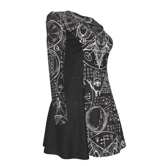 Dark Achemly Pleated Dress