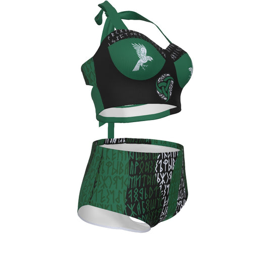 Valkyrie Norse Pagan Pinup Vintage Swimsuit Set