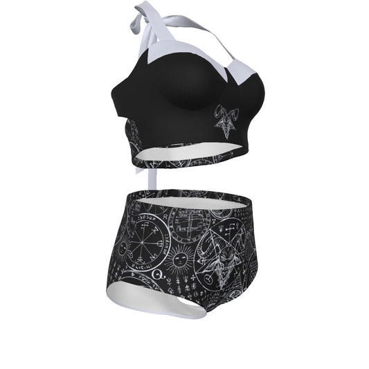 Baphomet Pinup Vintage Swimsuit Set