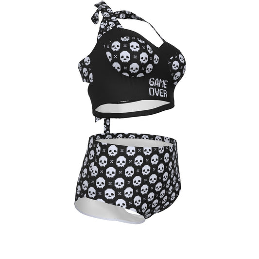 Game Over Pinup Vintage Swimsuit Set