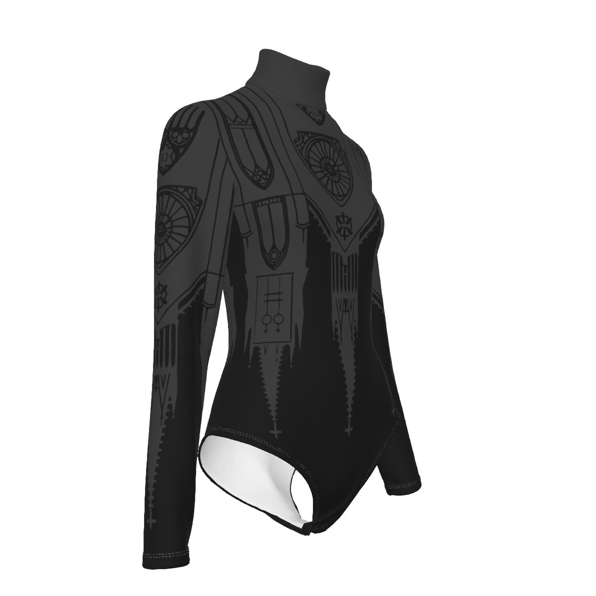 Gothic Cathedral Long Sleeve Bodysuit