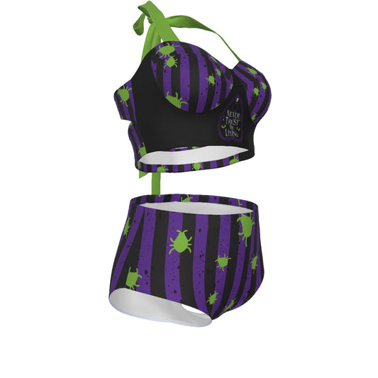 Beetleguise Pinup Vintage Swimsuit Set