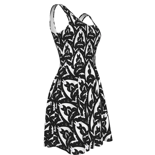 Bat Attack v.1 Skater Dress W / Pockets