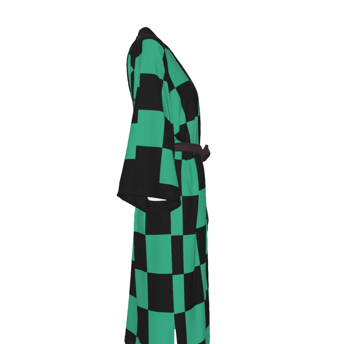 Demon Slayer - Tanjiro Kamado Inspired Satin Kimono Robe