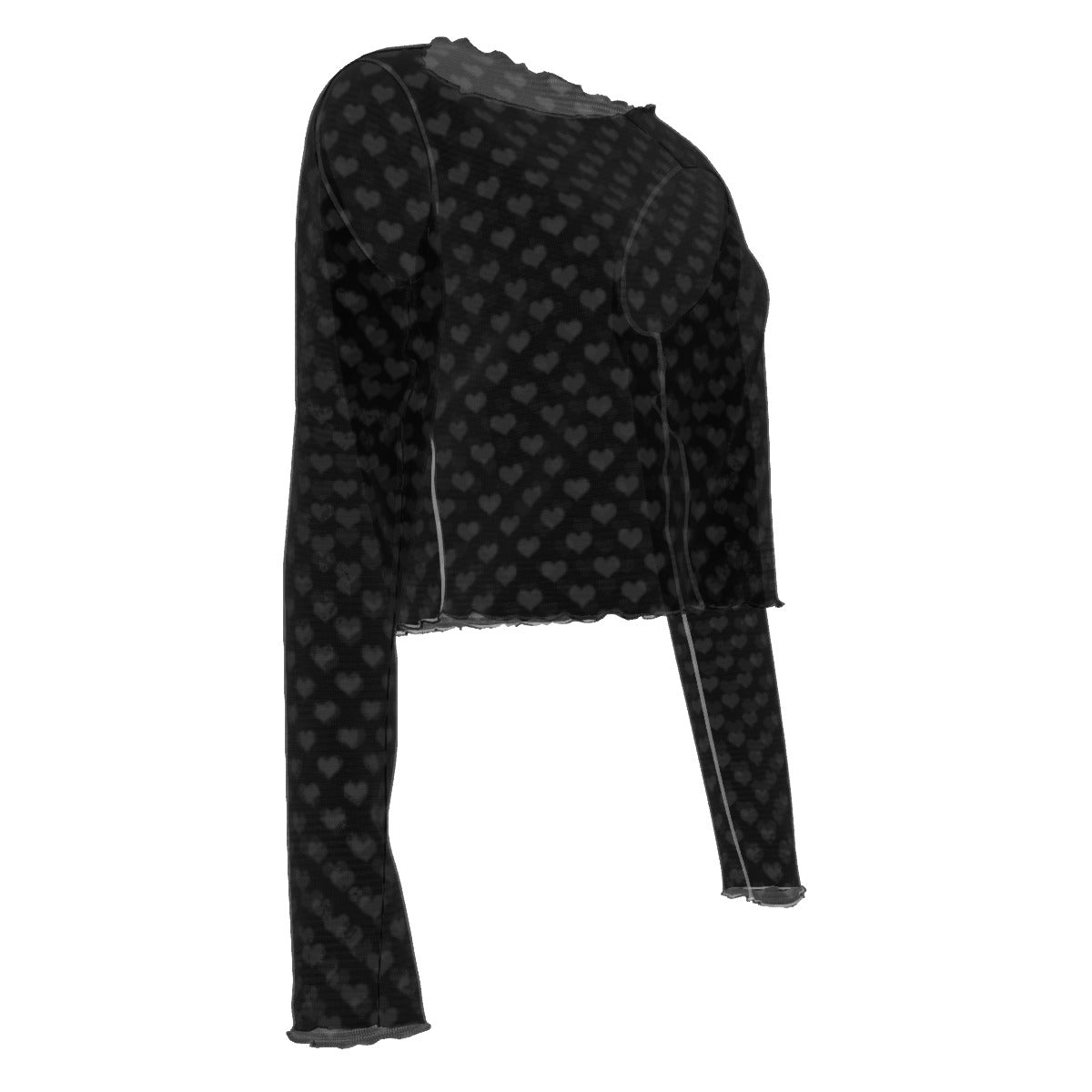 Paint it Black Mesh Long Sleeves T-shirt