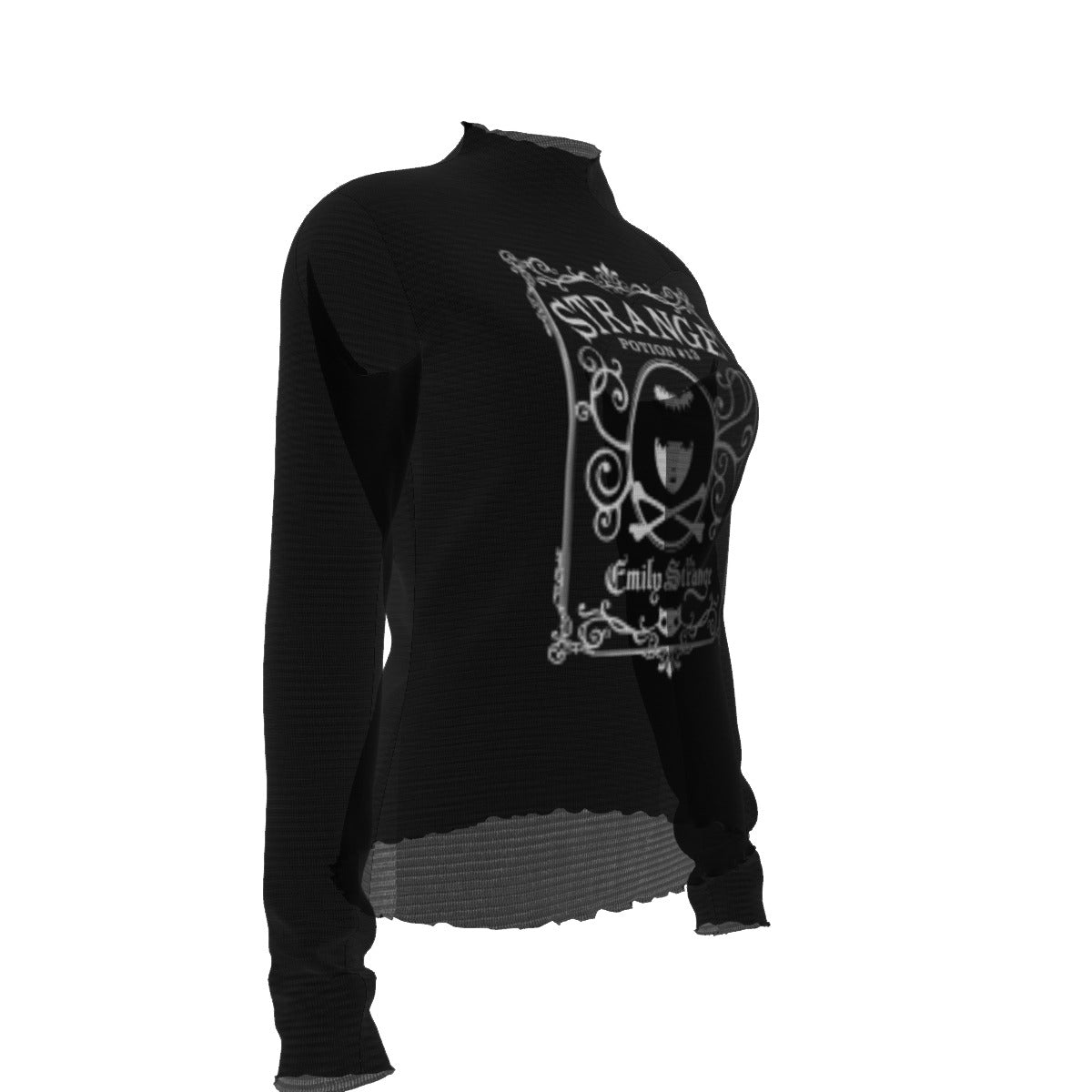 Emily is Strange Mesh Long Sleeve Top