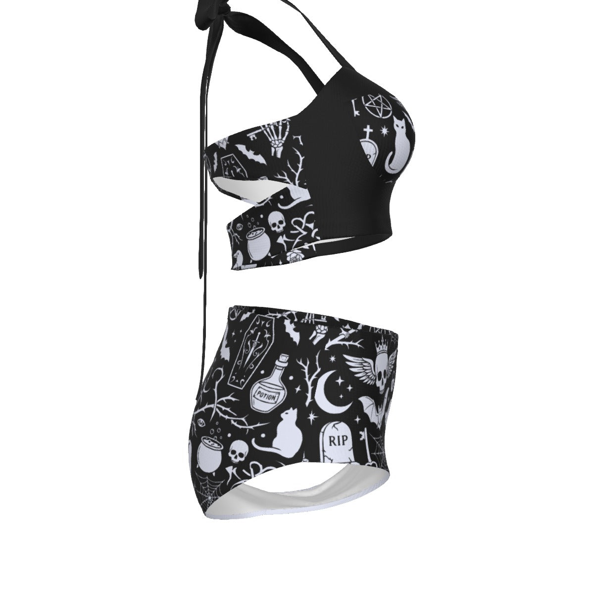Withered World Pinup Vintage Swimsuit Set