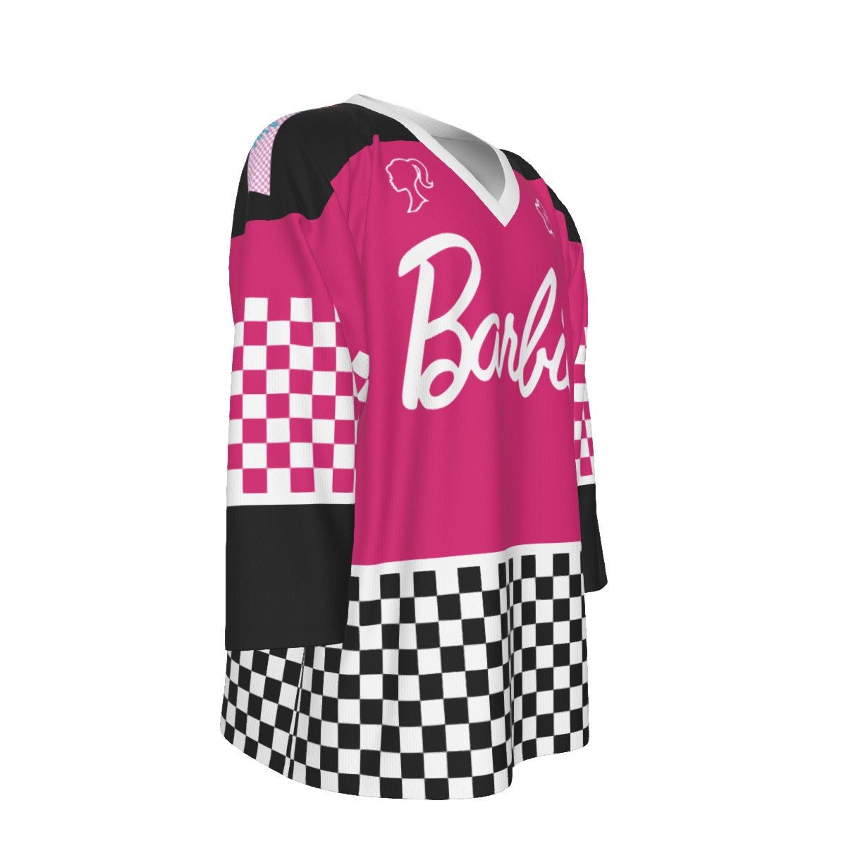 Barbie Unisex V-neck Hockey Jersey