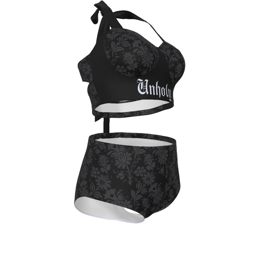 Unholy Pinup Vintage Swimsuit Set