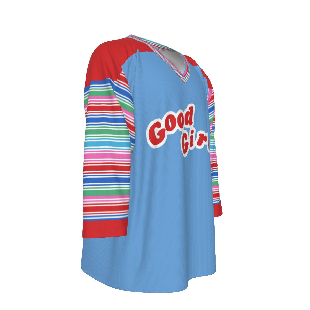 Chucky / Good Girls Unisex V-neck Hockey Jersey