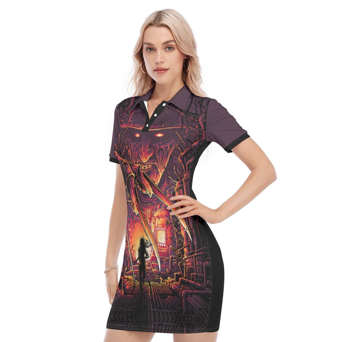 Freddy Kruger Polo Collar Dress