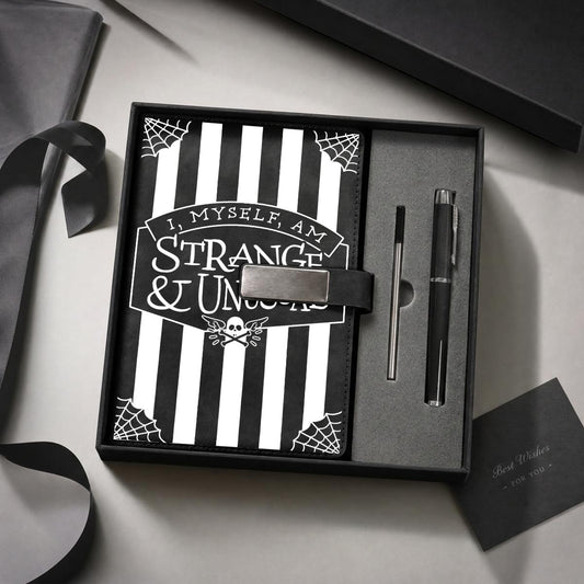 Strange & Unusual Notebook Gift Set with Metal Pen