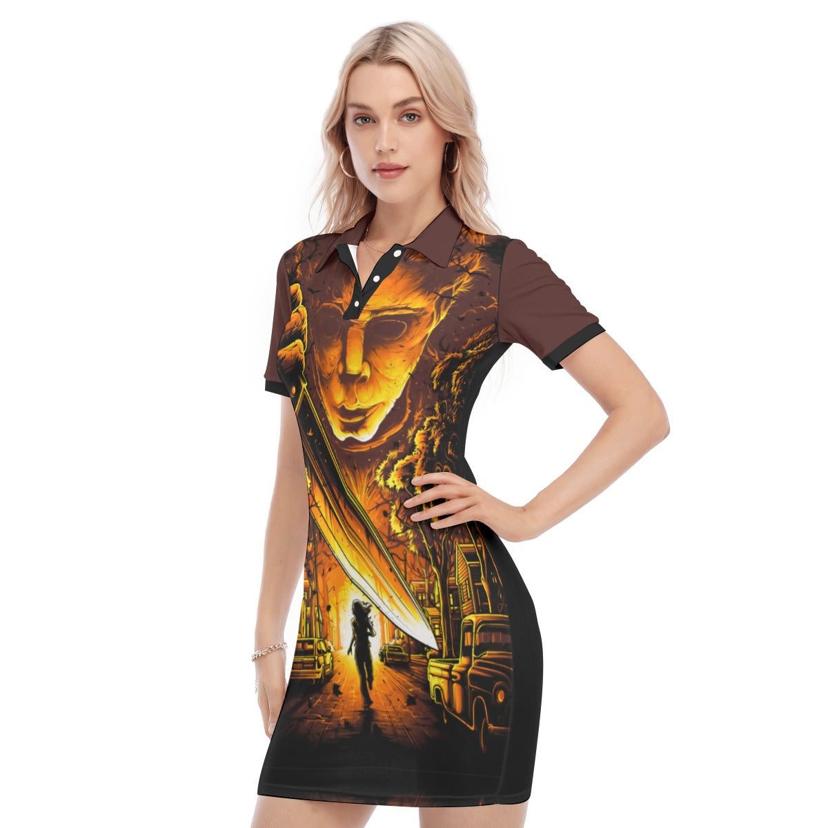 Michael Myers Polo Collar Dress