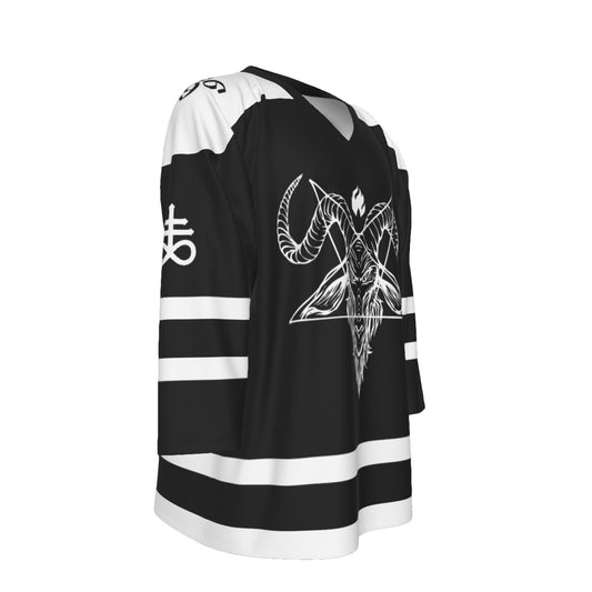 Baphomet Unisex V-neck Hockey Jersey