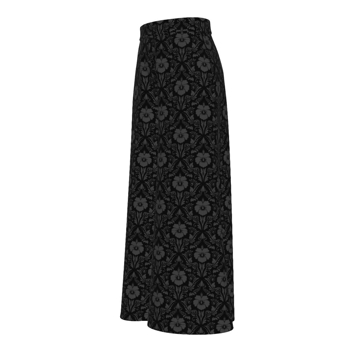 Gothic Flowers High Waist Wide Leg Trousers