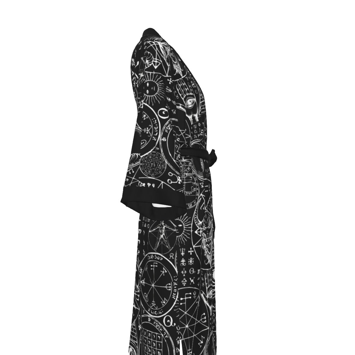 Baphomet Satin Kimono Long Robe