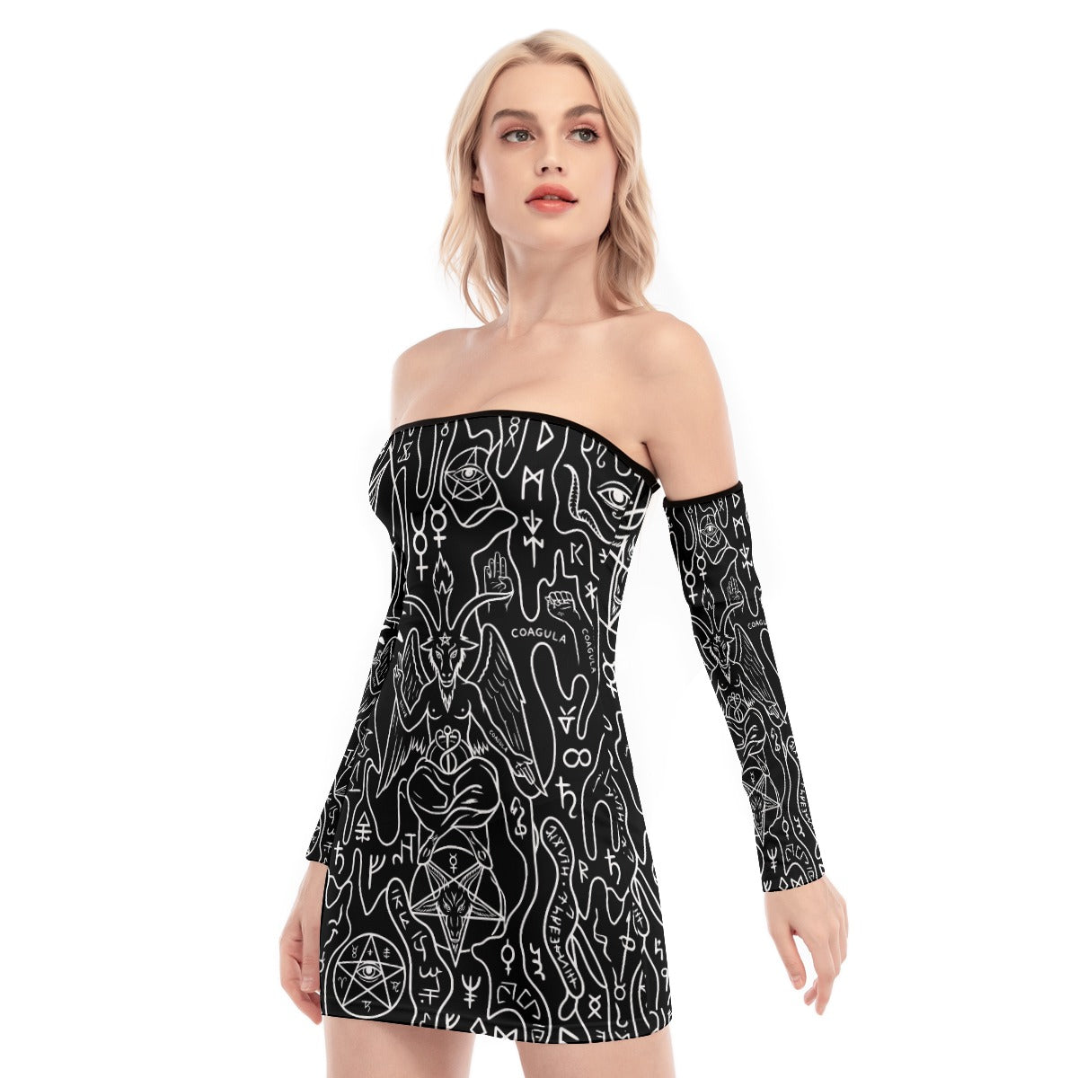 Solve Coagula Back Lace-up Dress