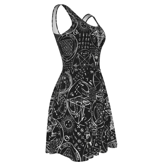 Dark Alchemy Skater Dress W / Pockets