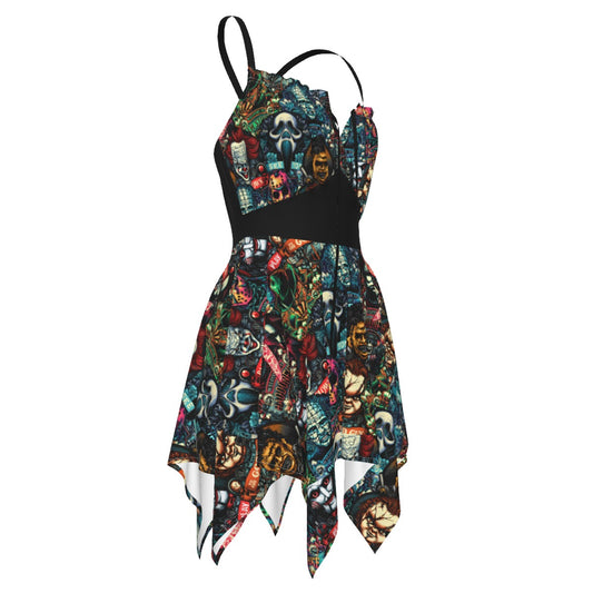Monster Mash Sleeveless Slip Dress